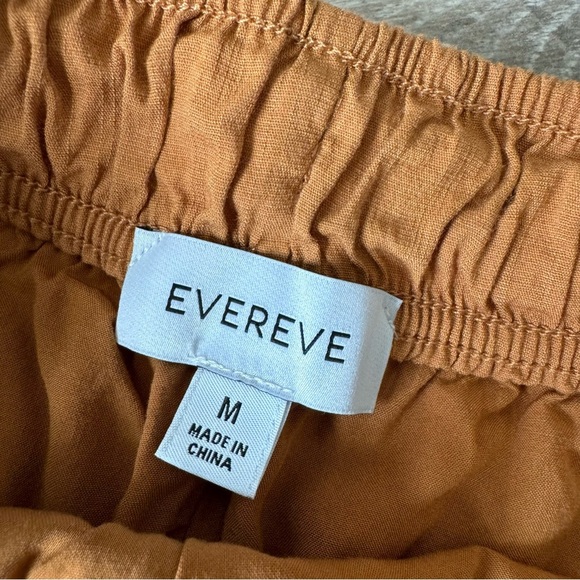 EVEREVE Shane Caramel Brown Tie Waist Paper-bag Shorts - Picture 8 of 11